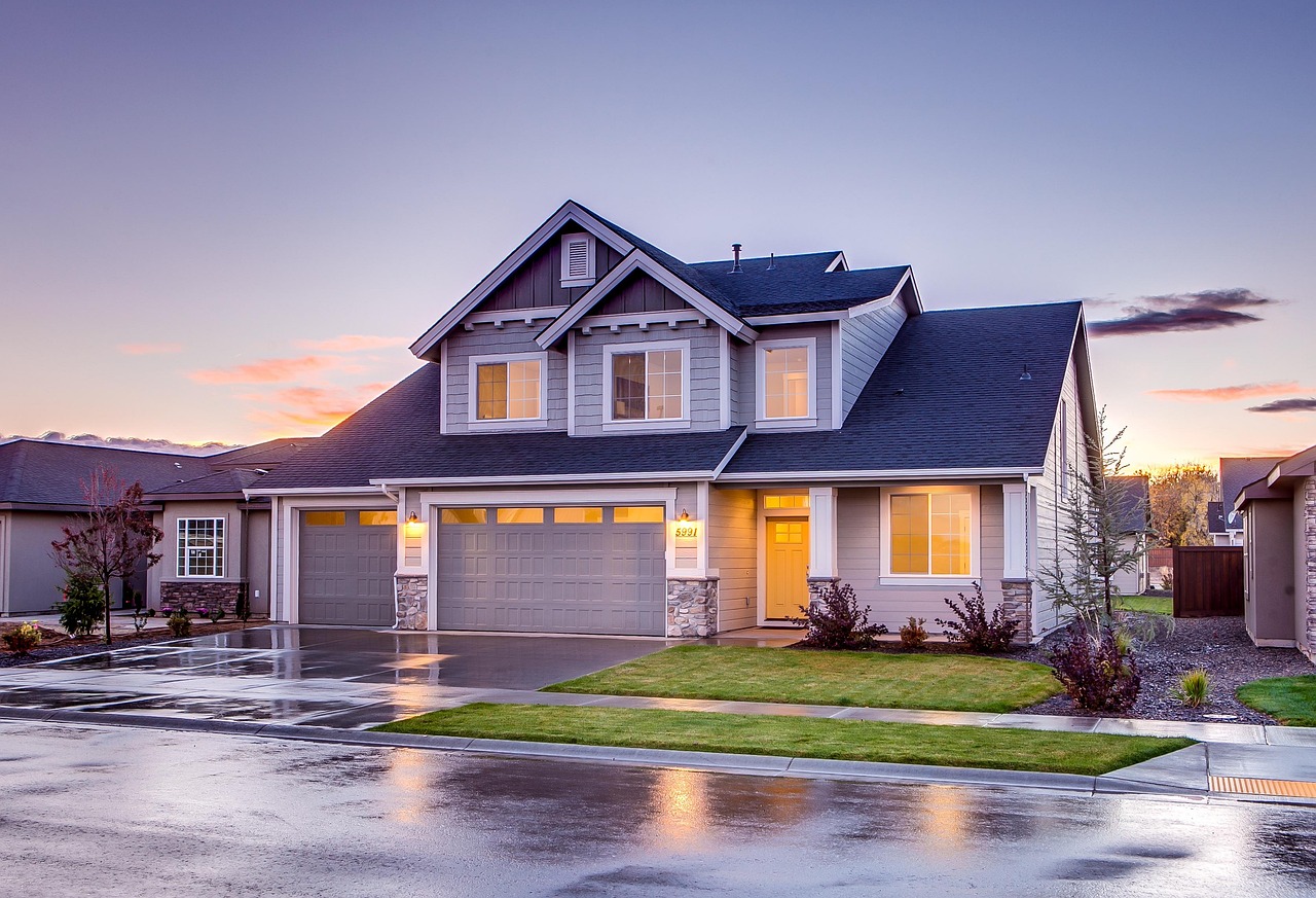 Beautiful suburban house at dusk demonstrating the highest-value exterior upgrades for maximizing Maryland Home Improvement ROI.